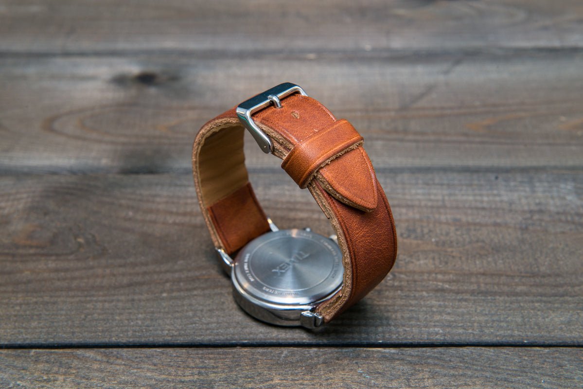 Horween Derby English Tan - finwatchstraps