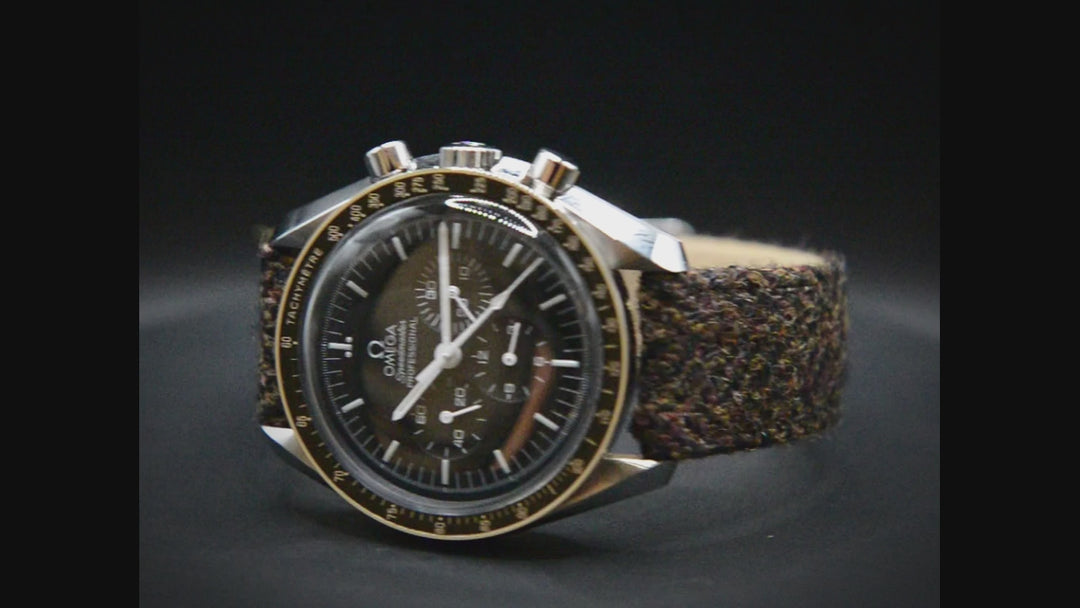 Tweed watch strap, Watch band made of HARRIS TWEED®. Handmade in Finland - 18 mm, 19 mm, 20 mm, 21 mm, 22mm.