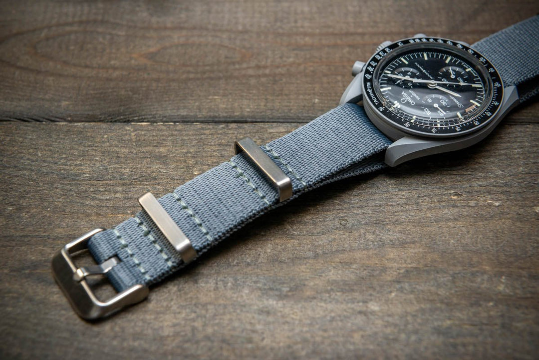 Military Nylon Watch Strap, Army Style Single Pass Watch Band by FinWatchStraps®,watch lugs 20 mm,22 mm. - finwatchstraps