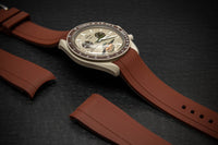 MoonSwatch Luxury Watch Strap, Waterproof watch strap, fluororubber (FKM) watch band, premium quality, for sports, width: 18, 20, 21, 22 mm. - finwatchstraps