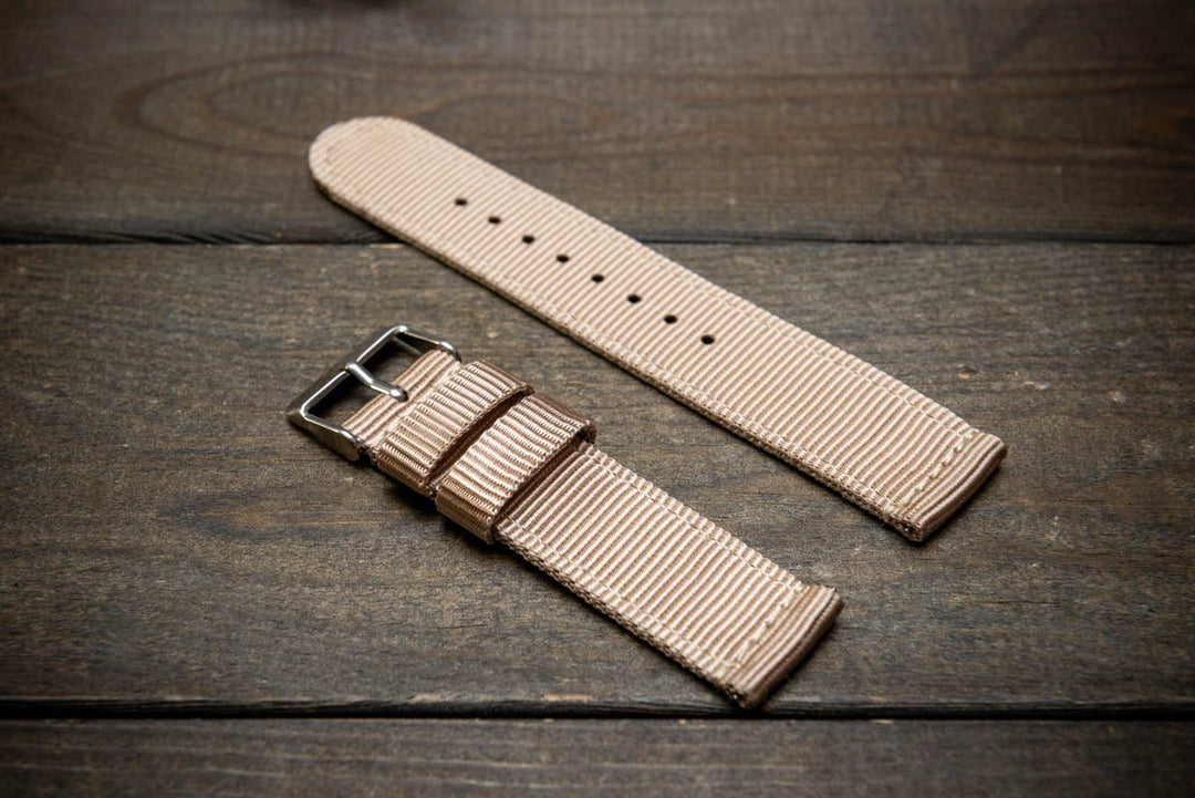 Nylon Military Watch Strap, army two piece watch band, MoonSwatch Watch Strap. - finwatchstraps