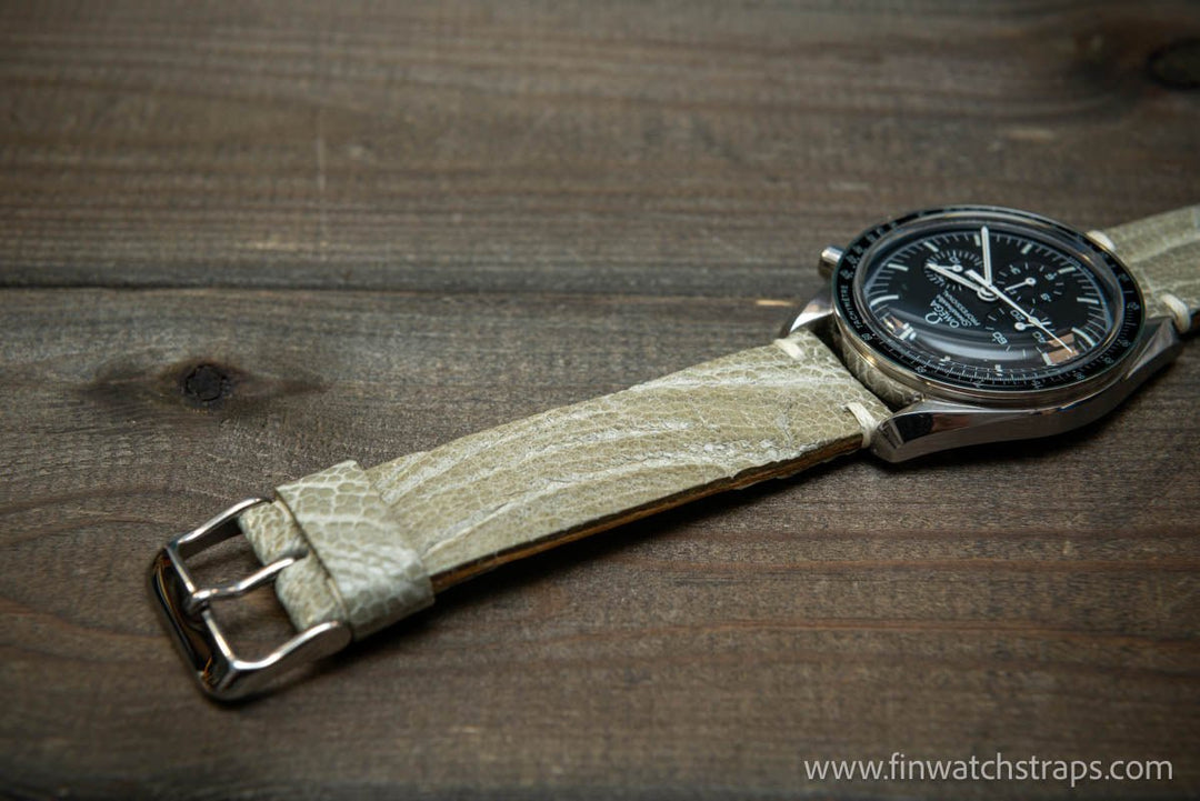 Ostrich legs leather watch strap - finwatchstraps