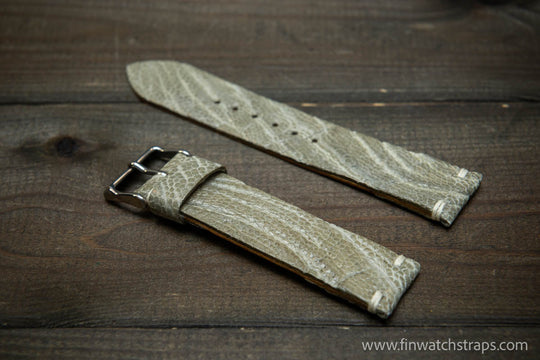 Ostrich legs leather watch strap - finwatchstraps