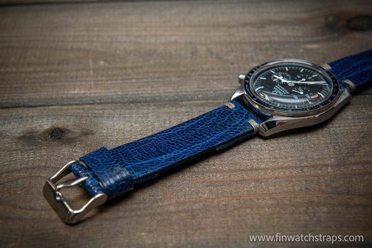 Ostrich legs leather watch strap - finwatchstraps