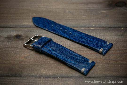 Ostrich legs leather watch strap - finwatchstraps