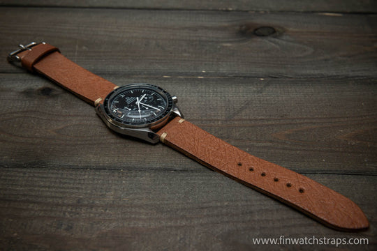 Ostrich legs leather watch strap - finwatchstraps