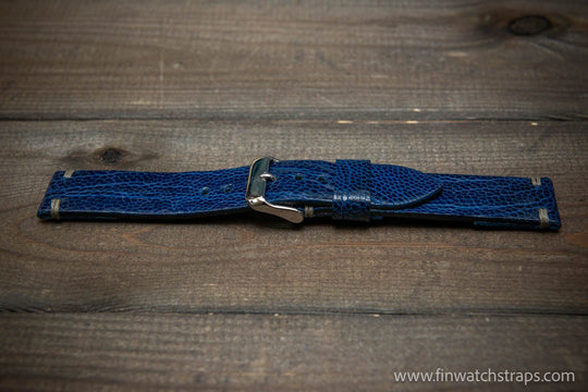 Ostrich legs leather watch strap - finwatchstraps