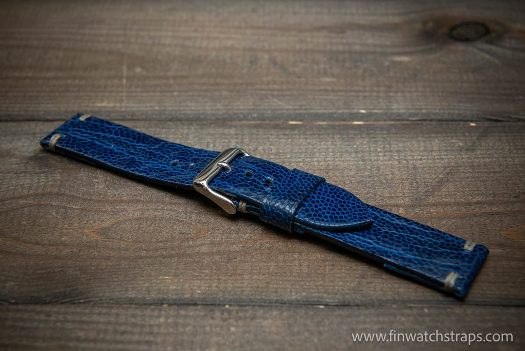 Ostrich legs leather watch strap - finwatchstraps