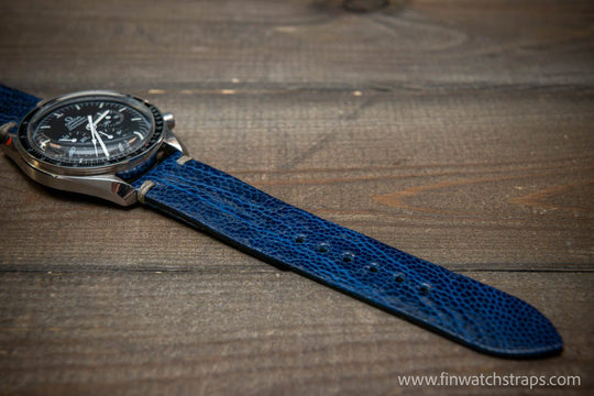 Ostrich legs leather watch strap - finwatchstraps