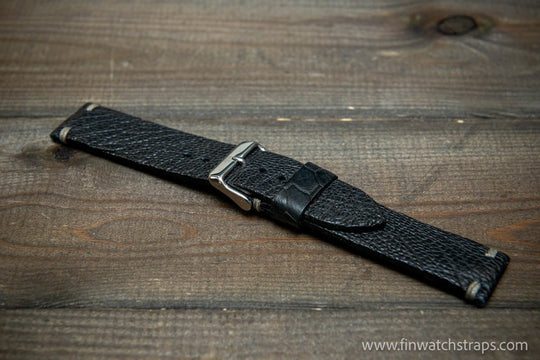 Ostrich legs leather watch strap - finwatchstraps